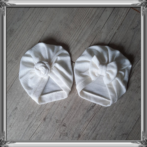 Turban hat knot, buns or swirl in mesh fabric 2 colors